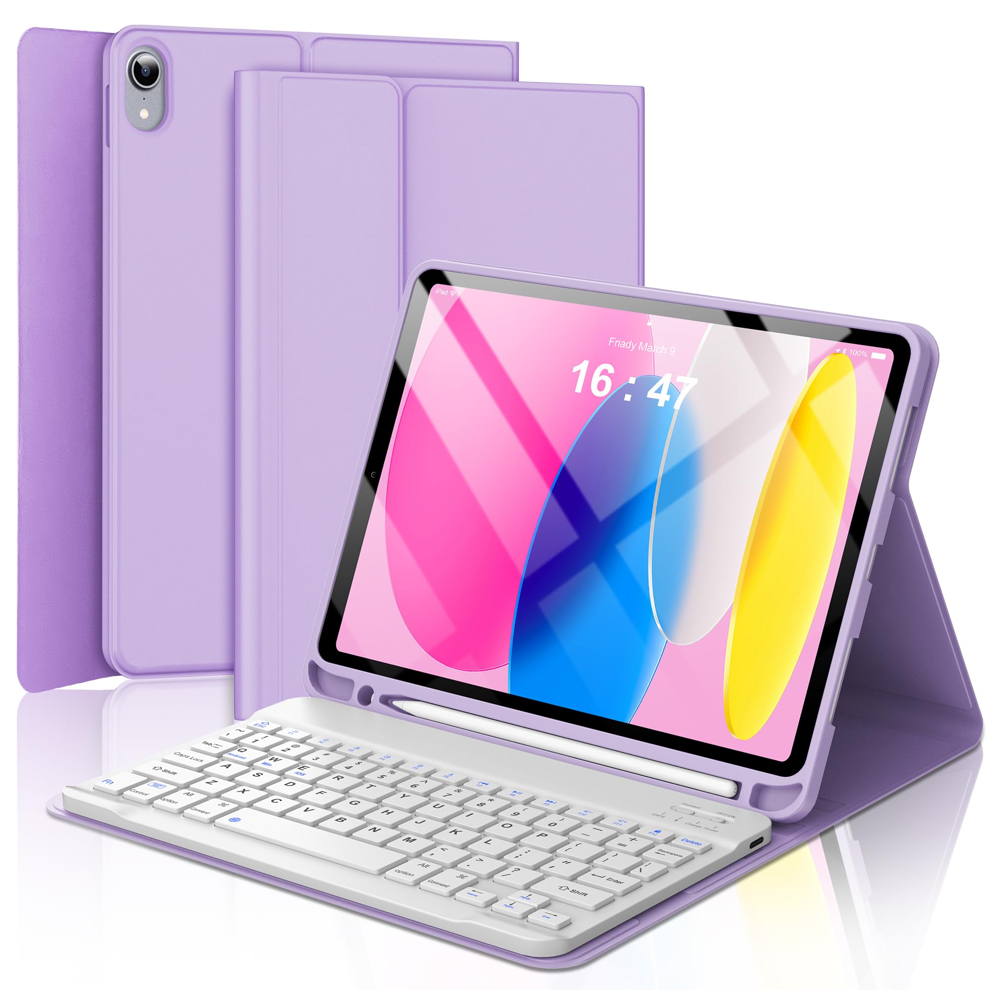 Amazon.co.jp: iPad 第10世代ケース キーボード付き (10.9インチ 2022